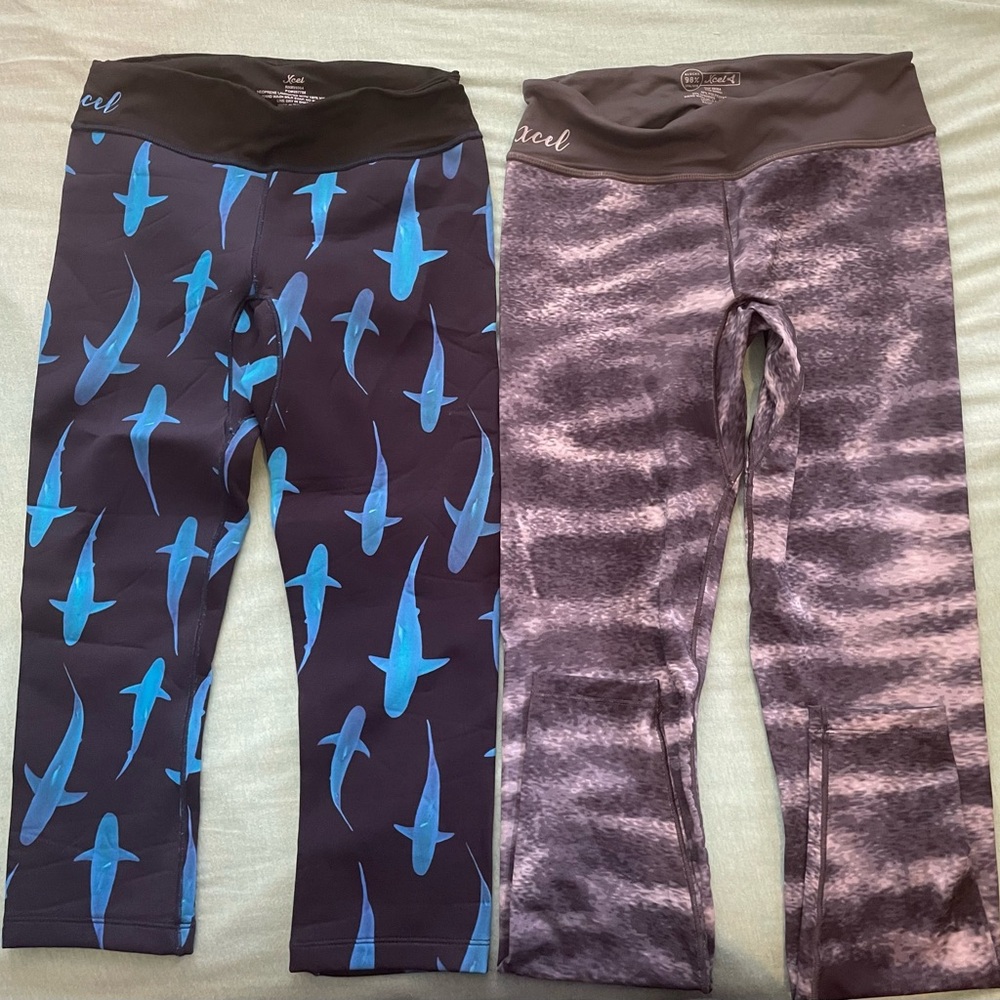 Bundle: Xcel x Ocean Ramsey (Shark Neoprene Pants & UV Leggings) Size M